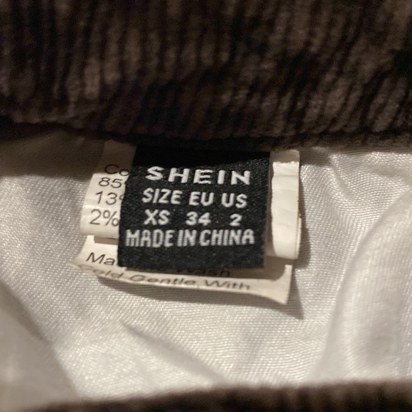 shein high waisted brown corduroy bell bottoms - Picture 5 of 5